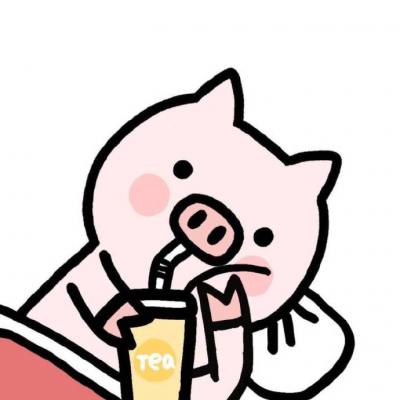 卡通小猪情侣头像头像