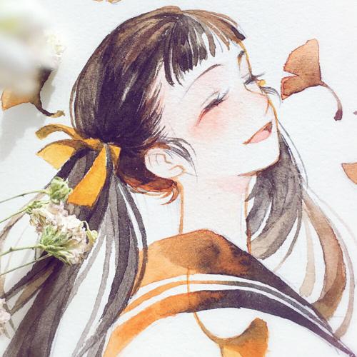 手绘卡通人物女孩图片头像图片女生