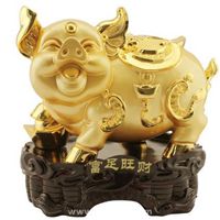 金色招财猪图片大全卡通可爱招财猪头像图片