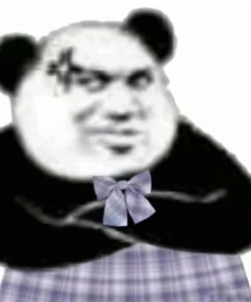 熊猫头表情包不知道主动点吗