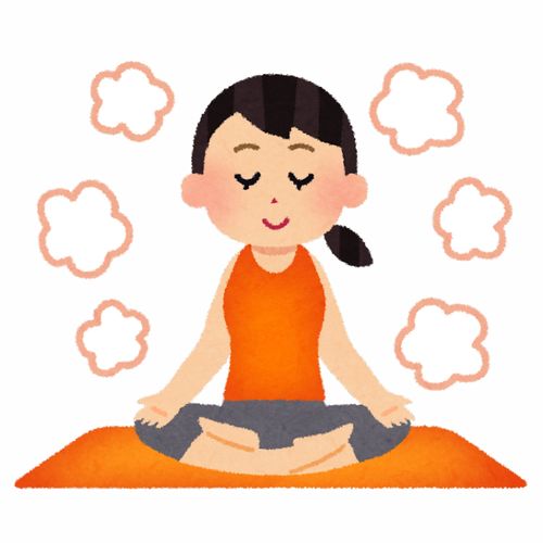 瑜伽形体做操做早操拉伸打太极锻炼身体健身锻炼卡通插画免扣素材手绘png23插画运动比赛健身