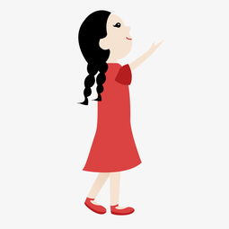 红裙女孩清新唯美手绘插画高清psd图片素材其他格式下载动漫人物大全