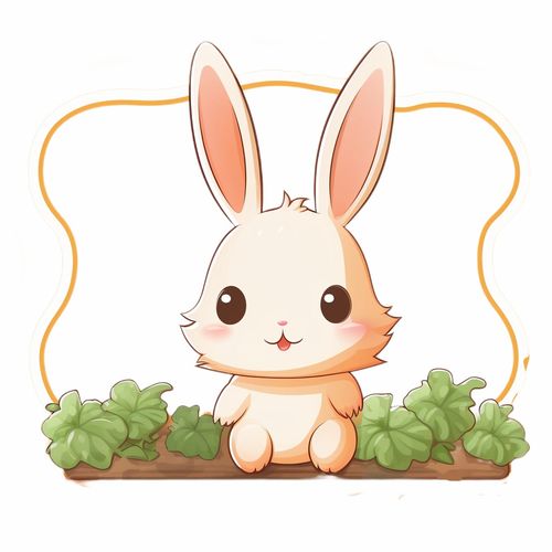 可爱c4d小兔子新年中秋手绘14兔子手绘新年