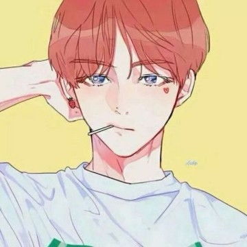 红色系高冷男生动漫头像,卡通头像图片