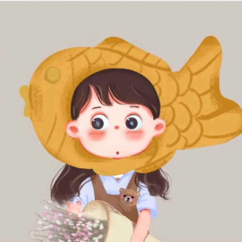 精致女孩的卡通头像
