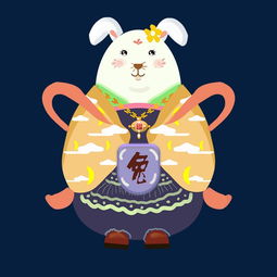 插画类古装风十二生肖兔图片素材其他格式下载动漫人物大全