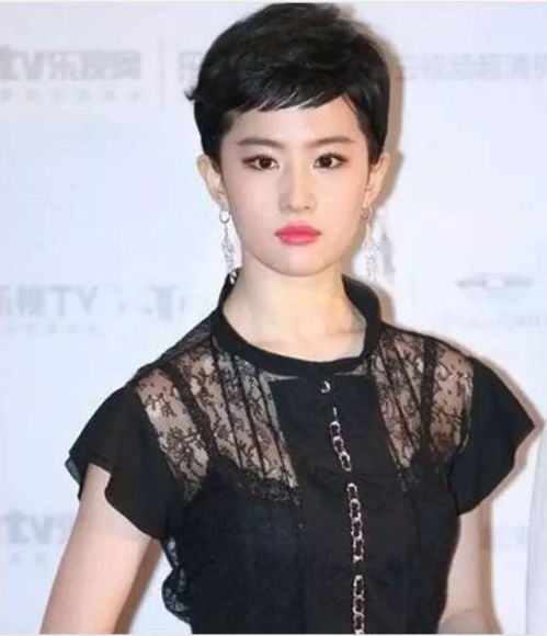 扎推剪短发唐嫣刘亦菲都hold不住的造型