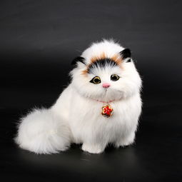 儿童玩具仿真猫咪模型毛绒公仔动物玩偶益智恶搞可爱女生小玩具