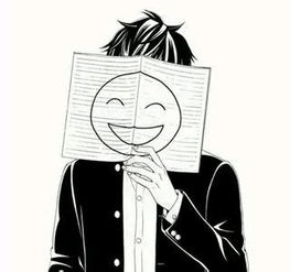 求二次元黑白暖心动漫头像男生的