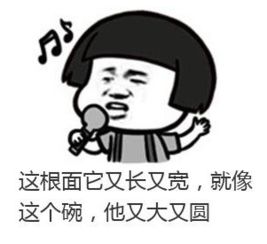 这个面又长又宽这个碗又大又圆表情包大全