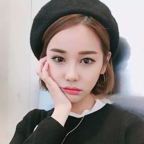 发尾加道内扣更时髦2017年女生短发内扣发型图片