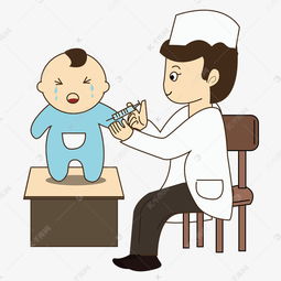 医疗卡通矢量正在给孩子打疫苗的医生素材图片免费下载千库网