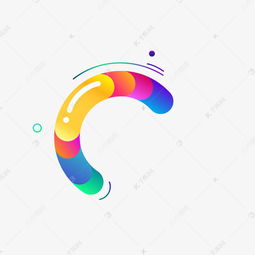 彩虹渐变半圆素材图片免费下载千库网