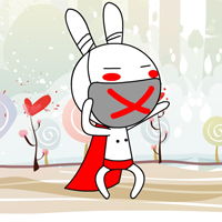封嘴巴动漫头像郁闷的封嘴巴兔子