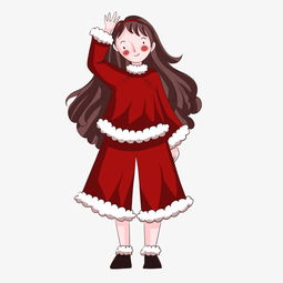女生节手绘水彩卡通红衣金发女孩图片素材其他格式下载动漫人物大全