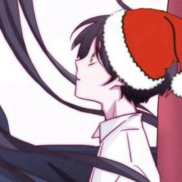 圣诞动漫卡通情侣头像一男一女2019圣诞小红帽情侣头像一对两张