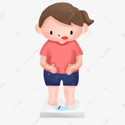 减肥女生卡通手绘免费下载素材图片免费下载高清psd千库网图片编号11649512