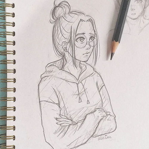 日常摸鱼临摹素材素描动漫人物小头像