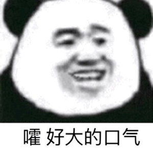 沙雕表情包嚯好大的口气