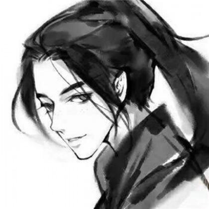 黑白古风动漫男头像,每个人都有一个世界
