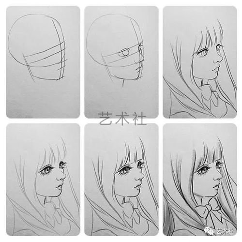 手绘教程教你用素描画一个动漫头像