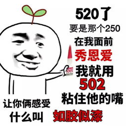 520搞笑表情包大全2019微信520情人节聊天表情包