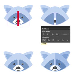 如何在adobeillustrator制作扁平化动物卡通头像
