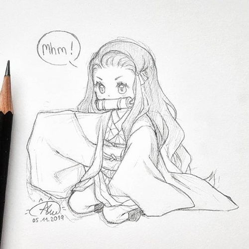 卡通少女线稿,拿去参考吧