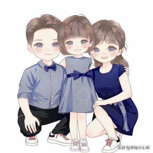 你的头像该换了,有意义的真人亲子卡通头像,温馨美满又好看