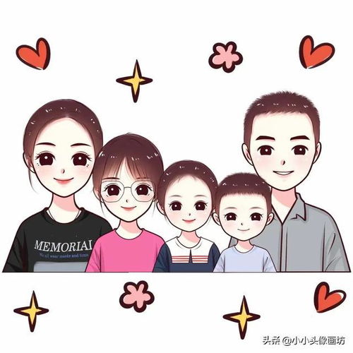 你的头像该换了,网友期待的真人大眼睛卡通亲子全家福头像来了
