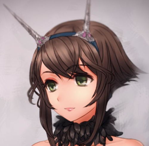 二次元动漫大头贴和蔼可亲的小姑娘,大大的眼睛讨人喜