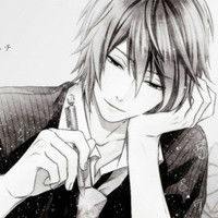 谁给我一些好看帅气的黑白动漫男头像