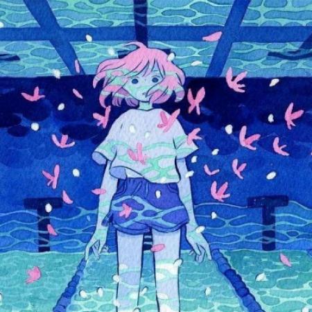 唯美插画手绘女生头像,软萌少女唯美有意境的
