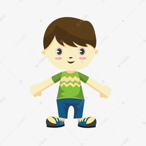 手绘卡通人物小男孩免抠素材图片免费下载千库网