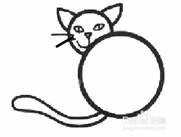 可爱猫头像画法卡通猫咪