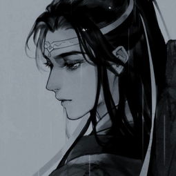古风动漫黑白男生头像分享,泪雨零铃终不悔,何如薄幸锦衣郎