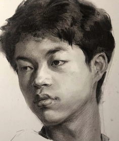 传奇绘画课堂回顾第二九一集朱传奇教你画有动态的侧光男青年素描头像