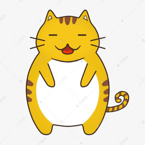 贪吃的肥猫卡通形象设计素材图片免费下载千库网