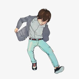 世界舞蹈日跳舞的男孩手绘插画png免抠图片素材其他格式下载动漫人物大全