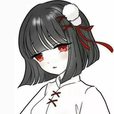 红色系动漫女生头像
