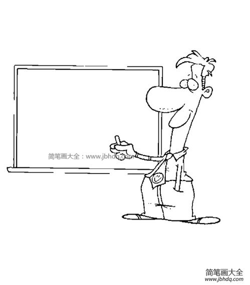 十二张可爱的老师简笔画图片