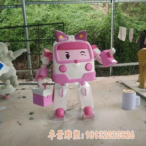 玻璃钢卡通超级飞侠雕塑衢州超级飞侠树脂雕塑