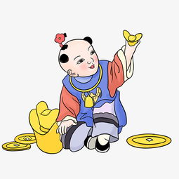 半卡通人物头像图片年画