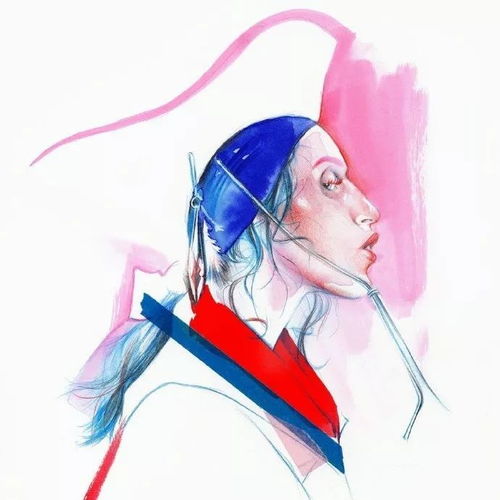 插画极具视觉冲击力的时尚插画,画面人物个性潮酷,彰显生命态度