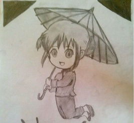 有没有动漫素描图片啊