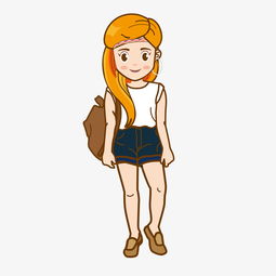 卡通手绘插画时尚模特女孩图片素材其他格式下载动漫人物大全