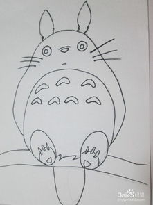 卡通人物的画法龙猫