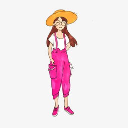 淑女少女卡通插画png免抠图片素材其他格式下载动漫人物大全