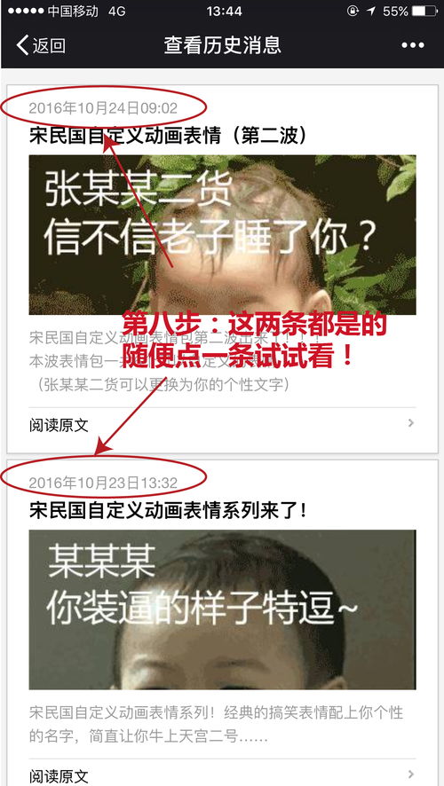 在微信中制作宋民国搞笑动态表情