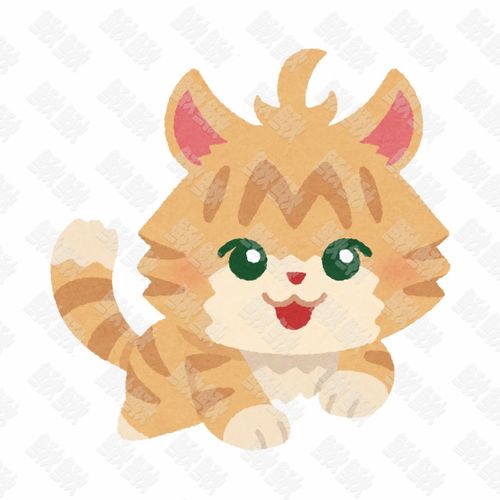 可爱的卡通橘猫的小猫猫咪手绘卡通插画手绘png儿童插画免扣素材1阿猫阿狗